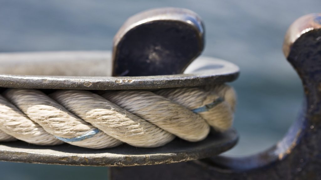 Close-up of a boat hook