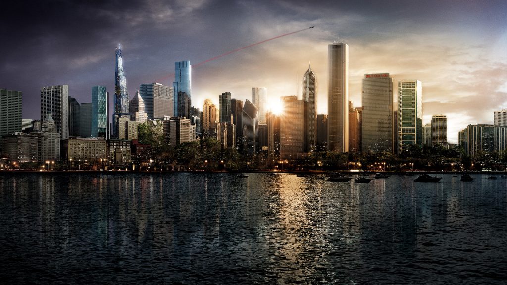 Superman in Metropolis City movie poster