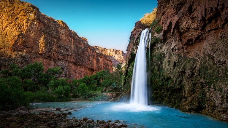 Havasu Falls before sunset, Supai, Grand Canyon, Arizona, USA | Windows ...