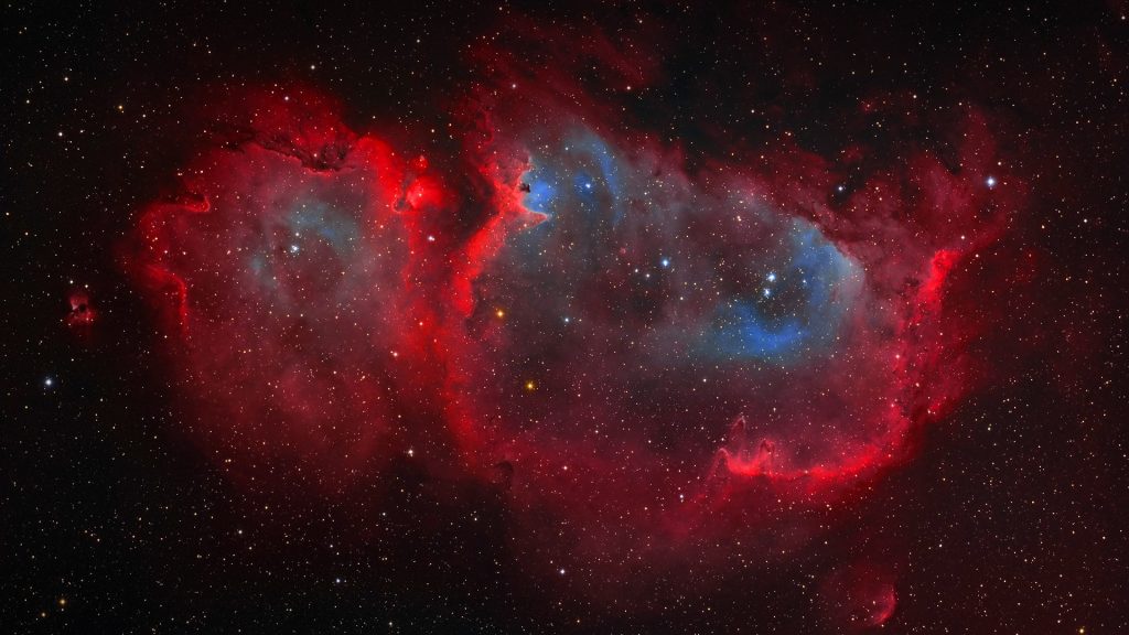Interstellar embryo IC 1848, Soul Nebula in Cassiopeia constellation
