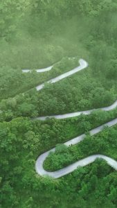 Heaven-Linking Avenue or Big Gate Road, Tianmen Mountain, Hunan, China ...