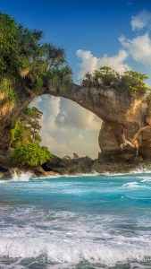 Natural Bridge On Bharatpur Beach, Neill Island, Bay Of Bengal, Andaman 