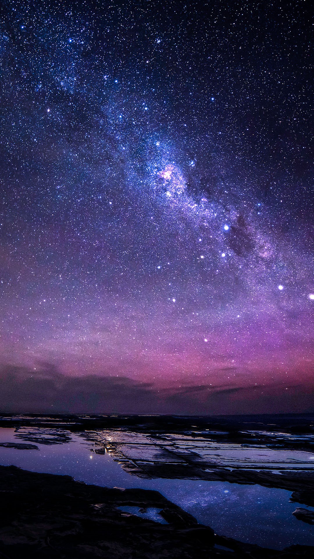Great Ocean Road at night under Milky Way, Victoria, Australia ...