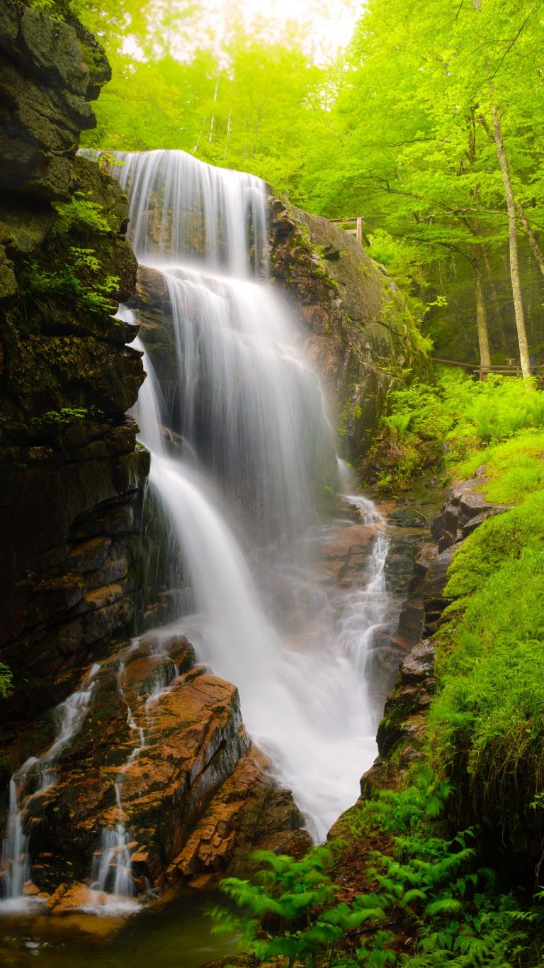 Avalanche Falls at Flume Gorge, Franconia Notch State Park, New