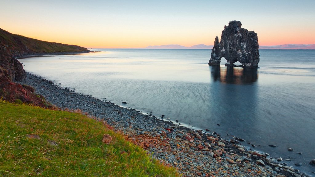 Hvitserkur Rock on Vatnsnes peninsula in Northwest Iceland