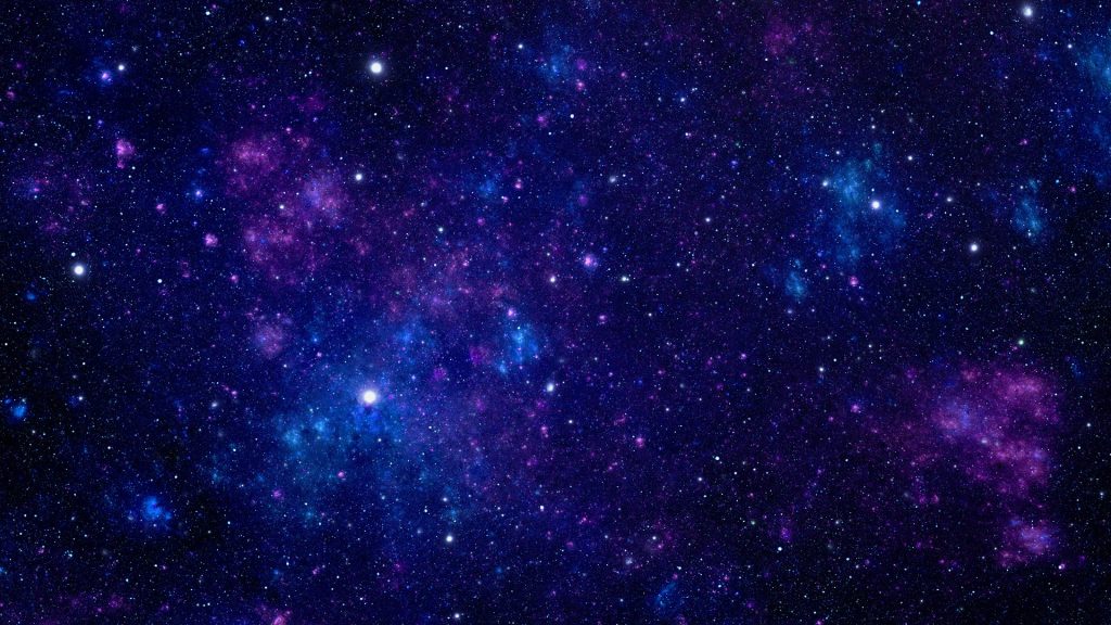 Blue nebula background