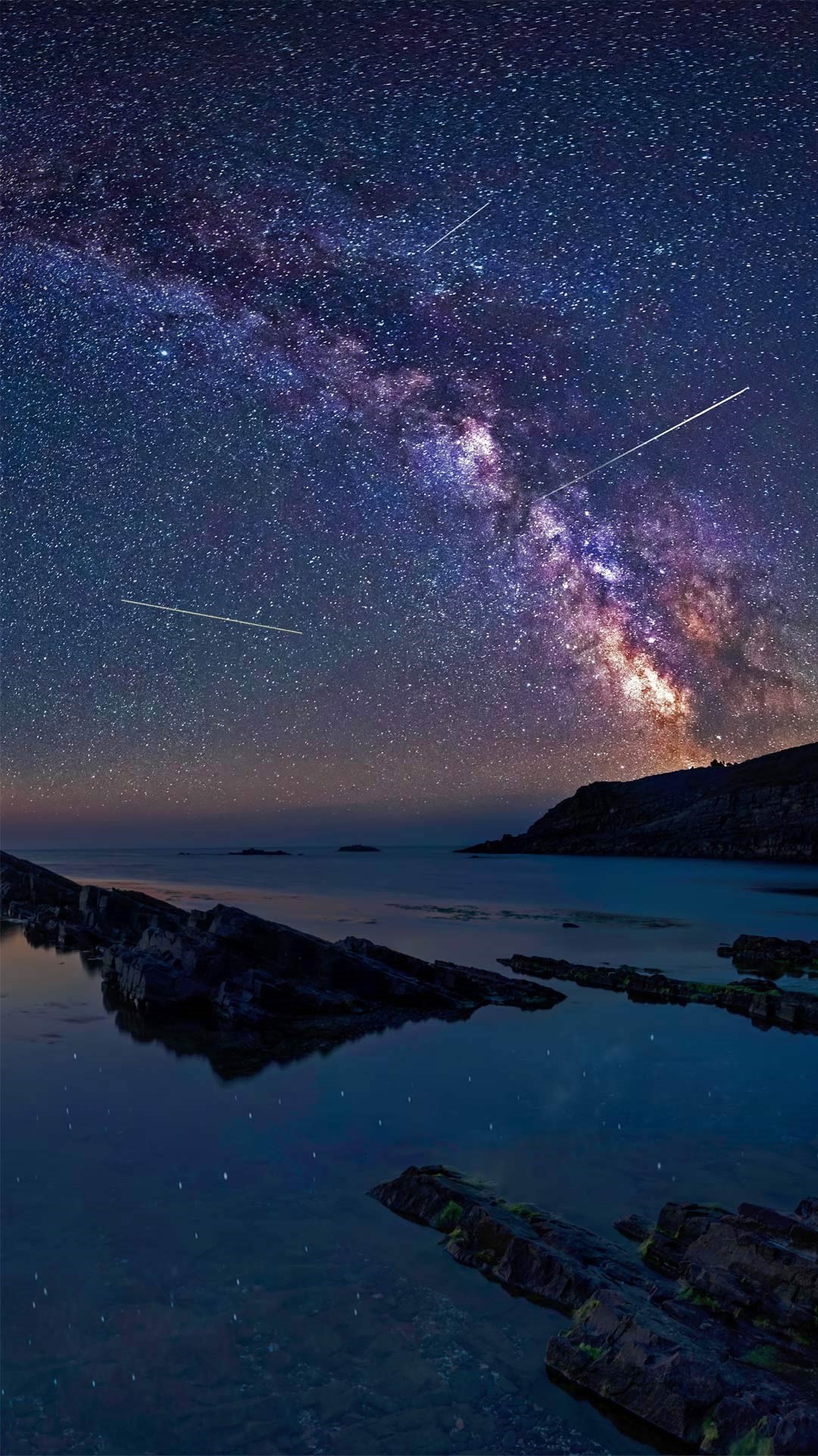 Milky Way during the Perseids flow above the Black sea, Bulgaria ...