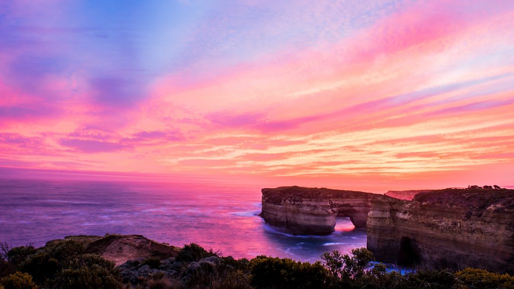 Scenic View Of Sea Against Sky During Sunset Melbourne Australia 