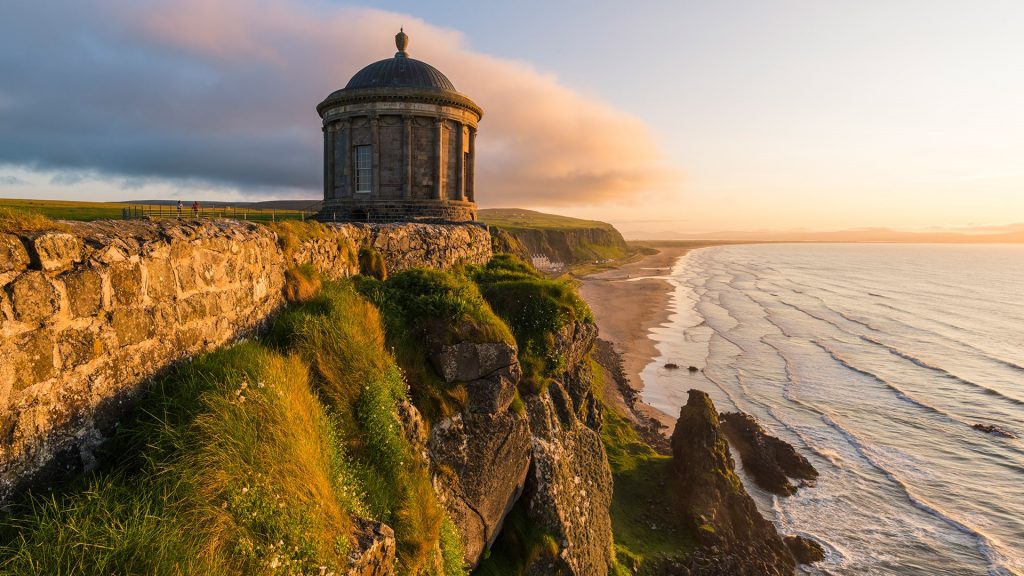 Mussenden temple near Castlerock, County Londonderry, Ulster region, northern Ireland, UK