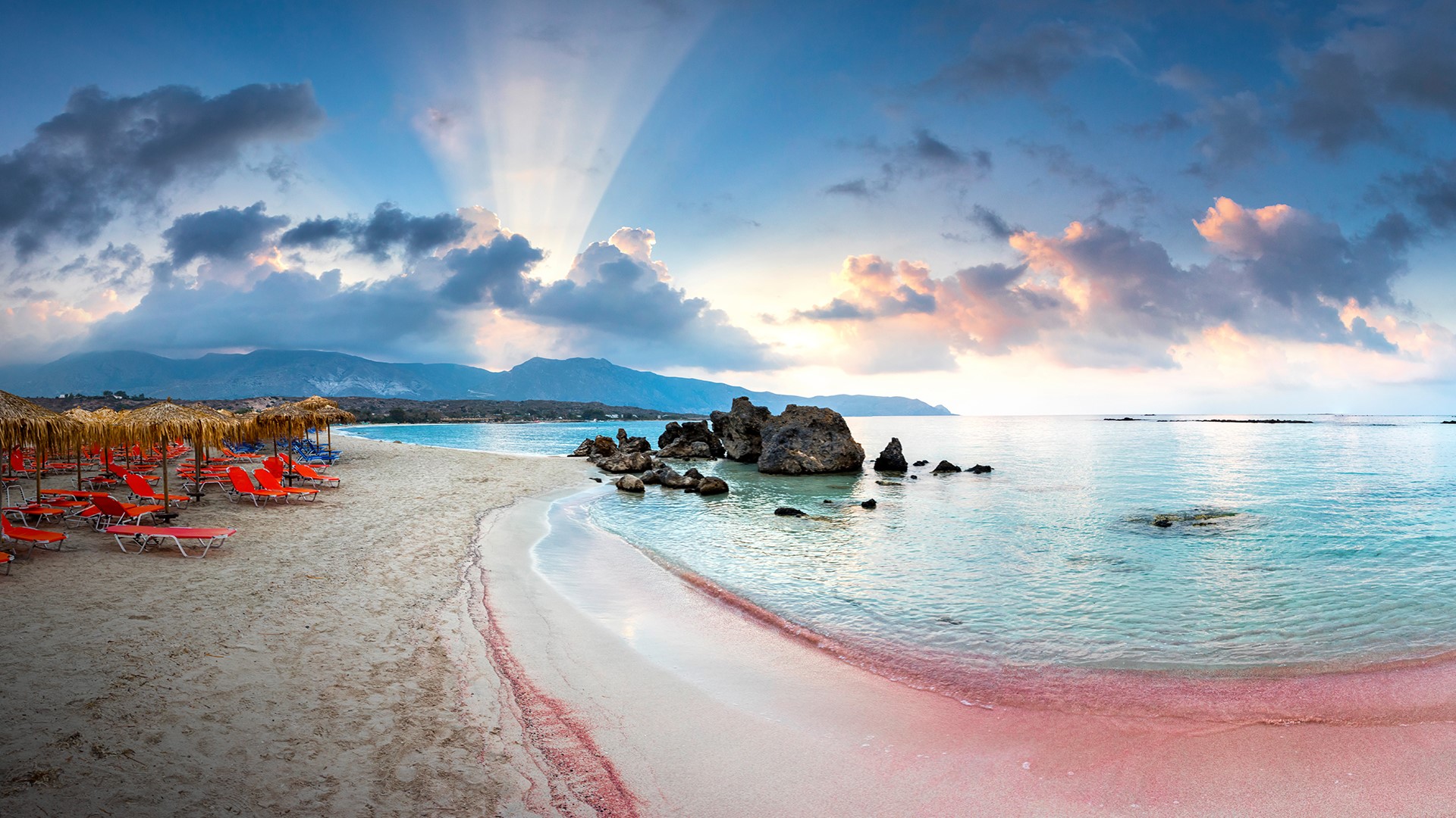 Elafonissi pink beach, Elafonisi lagoon, Crete Island, Greece | Windows ...