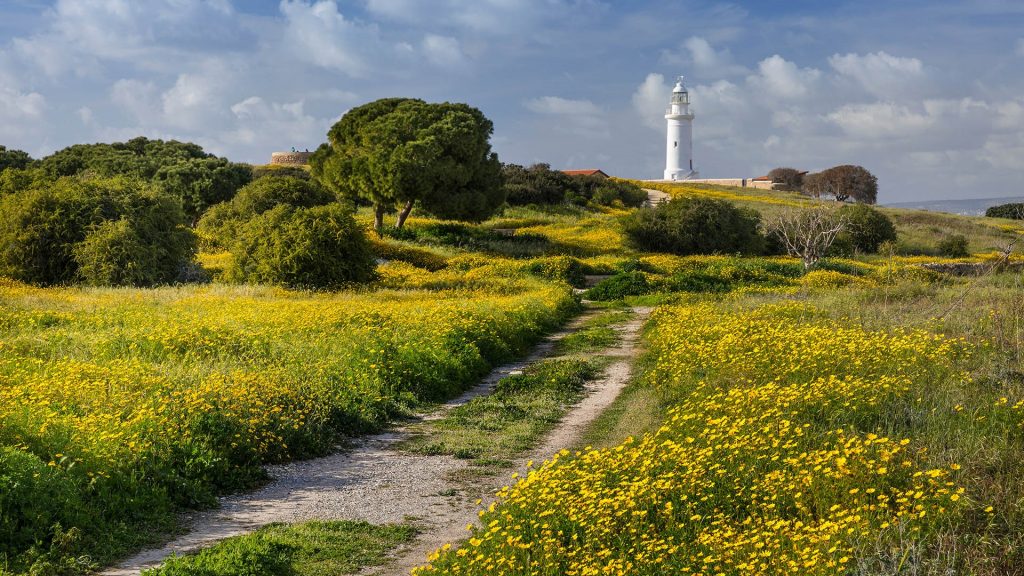 Archaeological Park with Lighthouse in Kato Paphos, Republic of Cyprus
