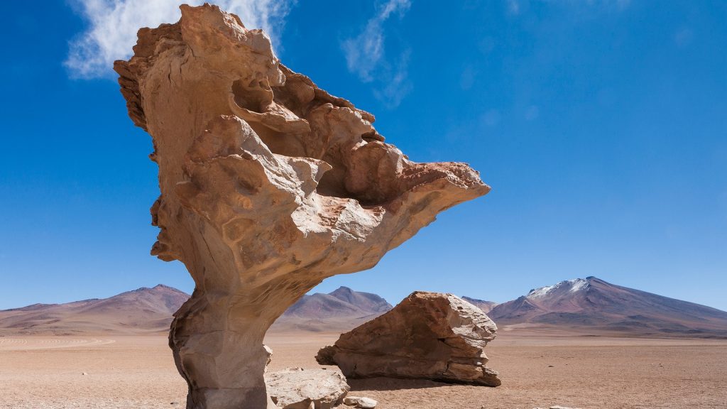 Tree rock Árbol de Piedra in Siloli Desert, Atacama, Bolivia