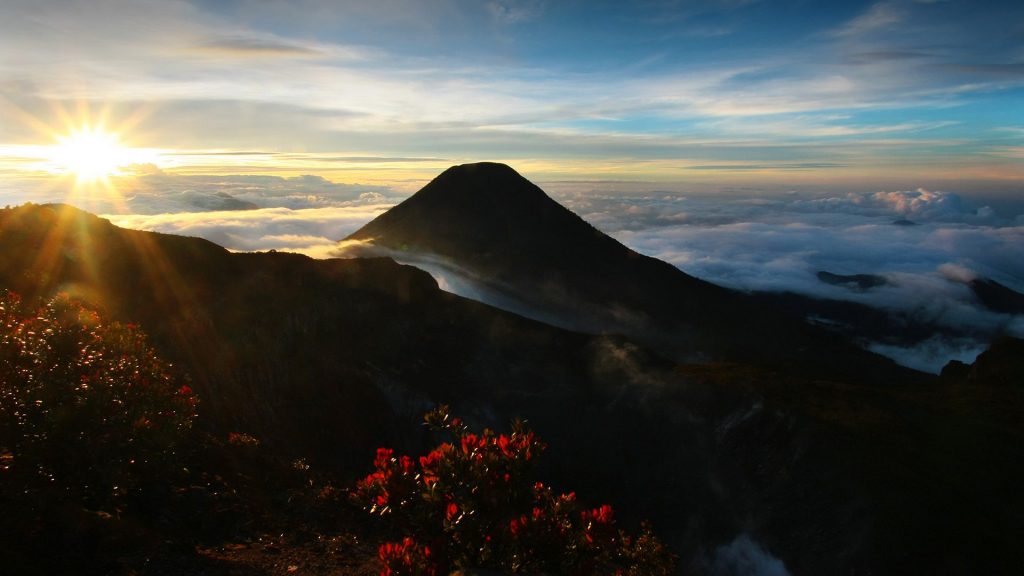 Sunset at Mount Gede (Gunung Gede), West Java, Indonesia