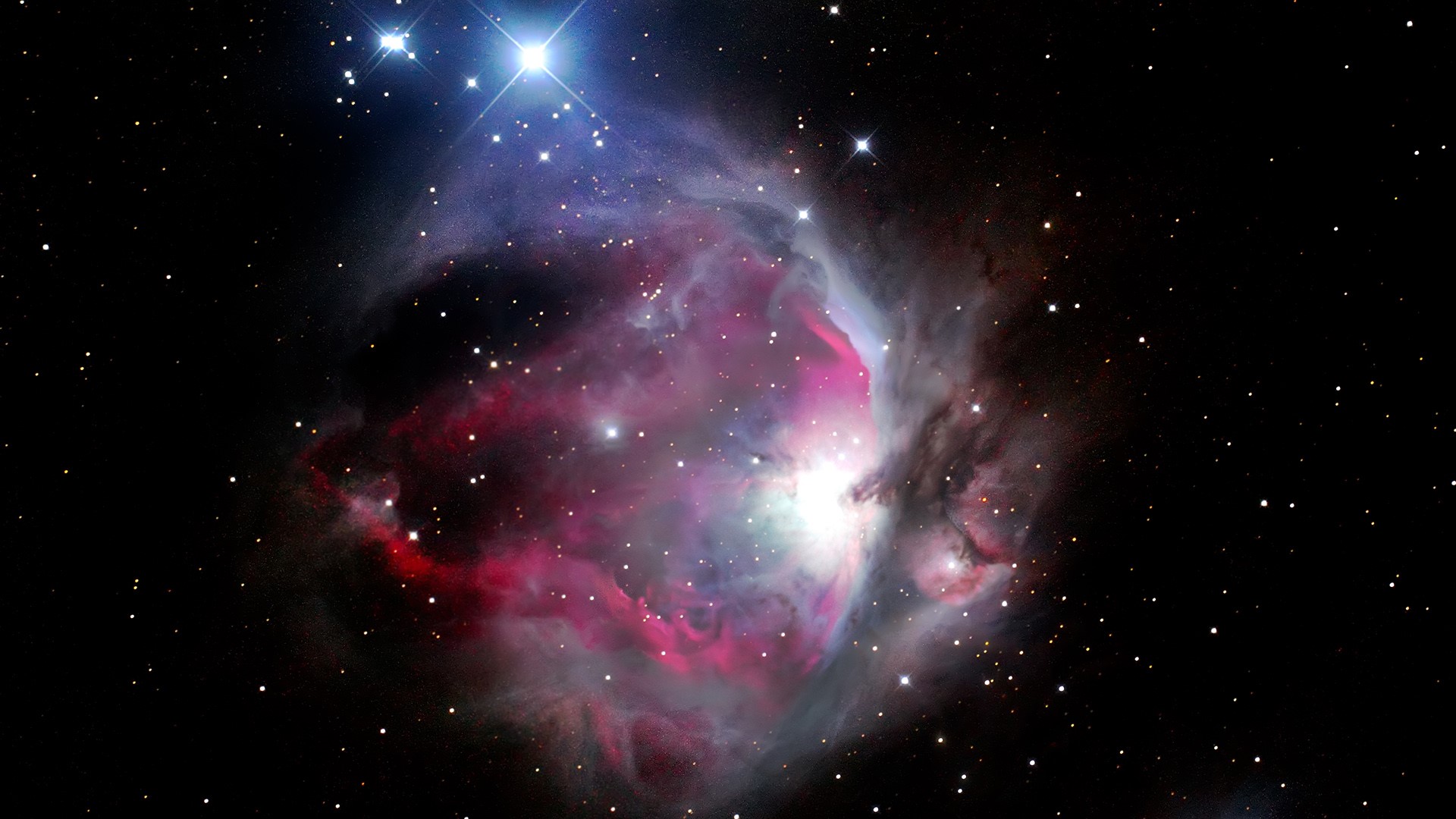 Orion Nebula NGC 1976 in the constellation of Orion situated in the ...