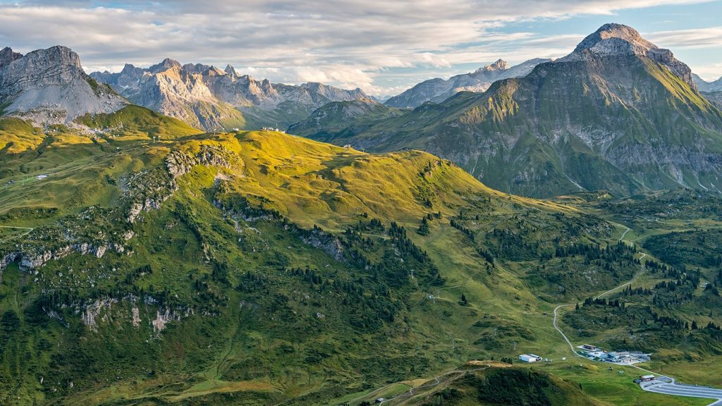 Alpine landscape, Lechtal, Vorarlberg, Allgäu Alps, Austria