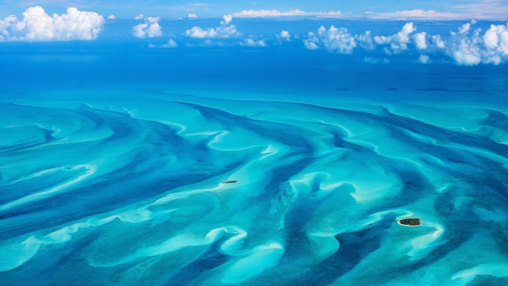 Great Bahama Bank aerial view, Bahamas