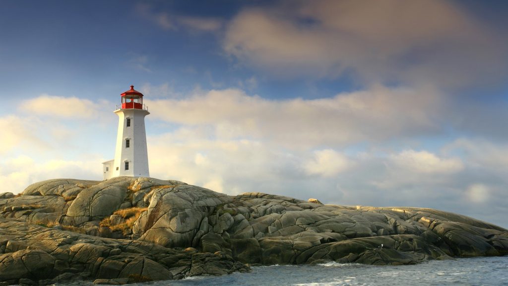 Peggys Point Lighthouse within Peggy's Cove near Halifax, Nova Scotia, Canada