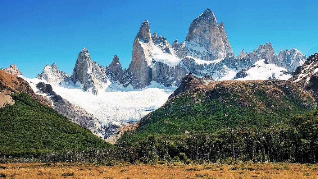 Landscape with Mt Fitz Roy, Los Glaciares National Park, El Chaltén, Patagonia, Argentina