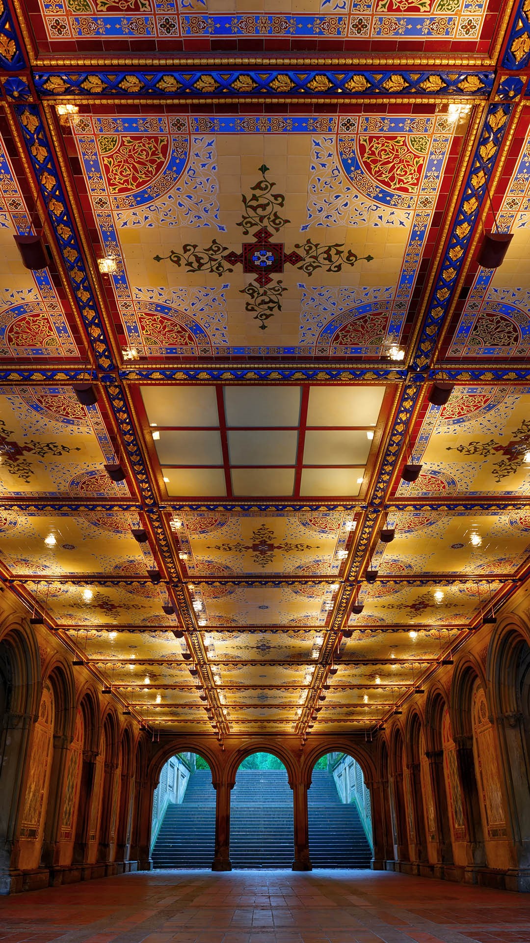 Bethesda Terrace Arcade in Central Park