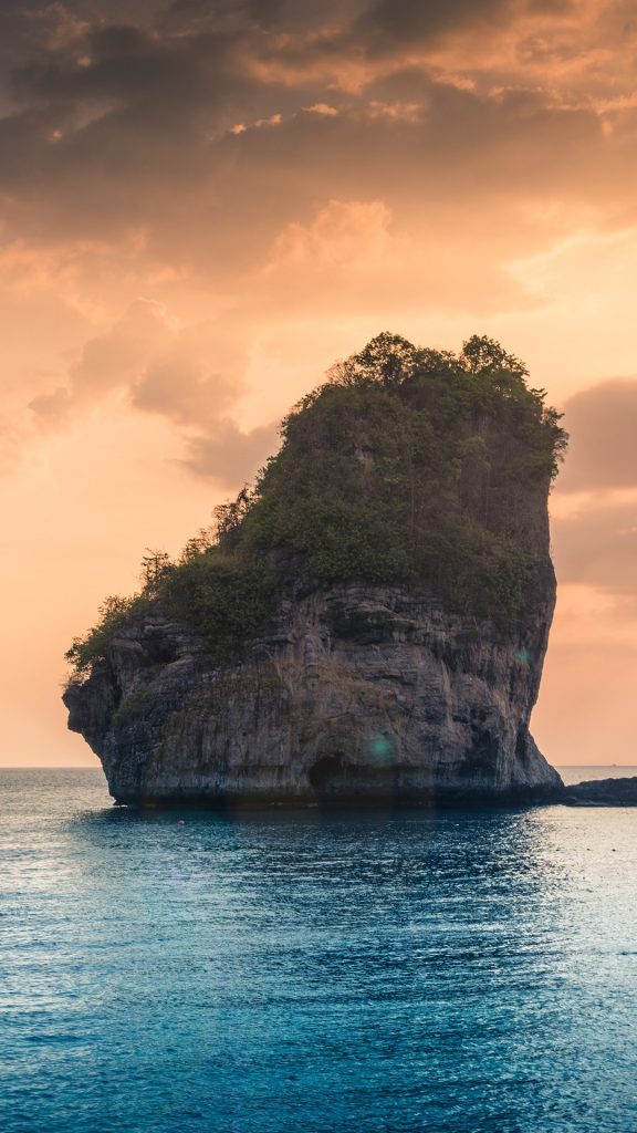 Sunset Camel Rock at Ao Nui beach, Ko Phi Phi Don, Phi Phi islands