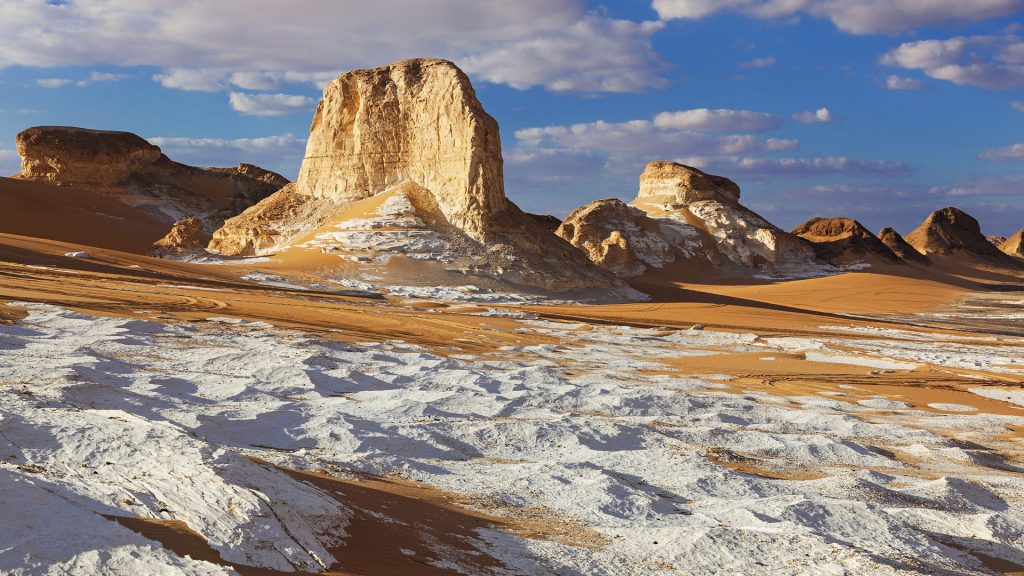 Rock formations at White Desert National Park near Farafra Oasis, Libyan Desert, Sahara, Egypt