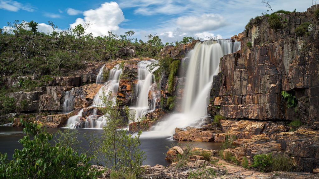 Cavalcante waterfalls, Chapada dos Veadeiros National Park, Cavalcante, Goiás, Brazil