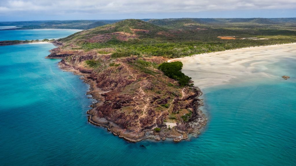 The tip of Cape York from above, Queensland, Australia