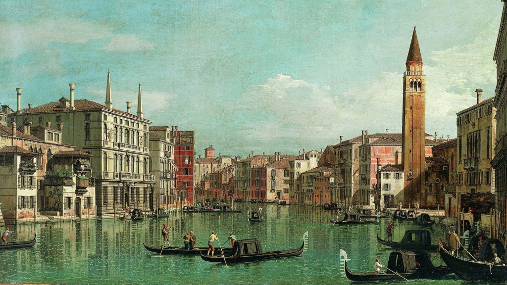 The Grand Canal, Venice, Italy, painting by Canaletto (Giovanni Antonio Canal)