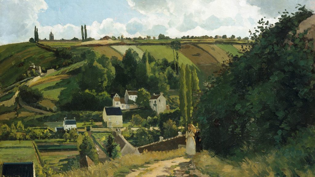 Jalais Hill, Pontoise, France, painting by Camille Pissarro, 1867