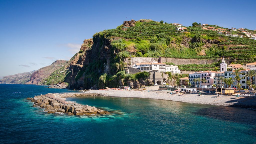 The town of Ponta do Sol on a summer day in August, Madeira, Portugal
