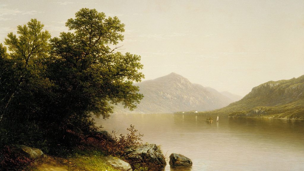 Lake George, oil on canvas painting by John William Casilear, 1857