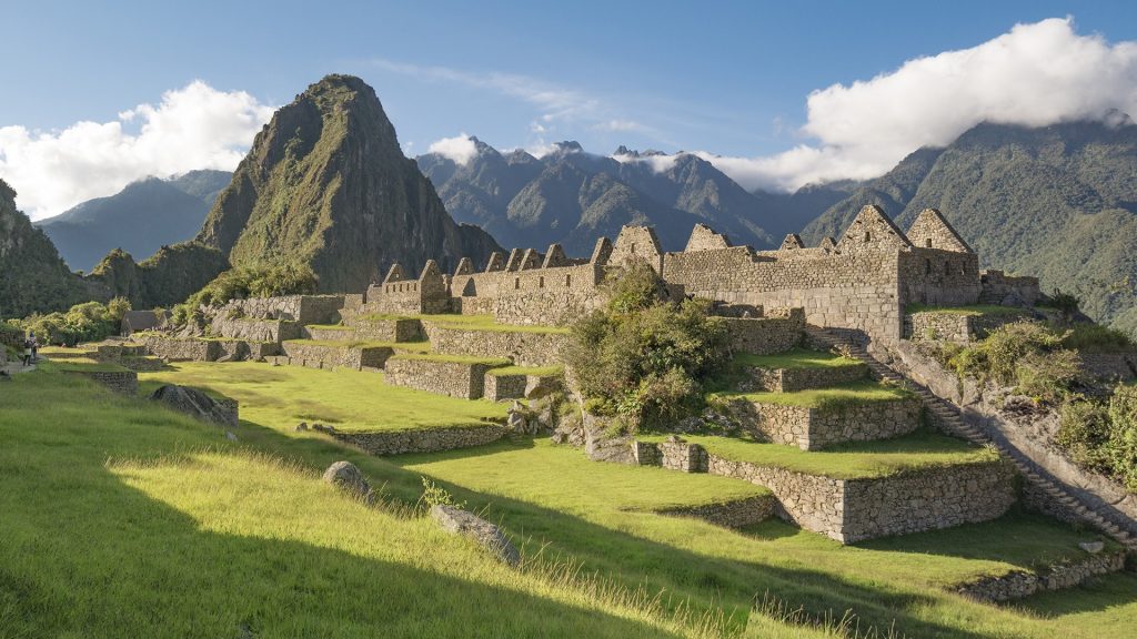 Abandoned Inca citadel Machu Picchu in the Eastern Cordillera of southern Peru
