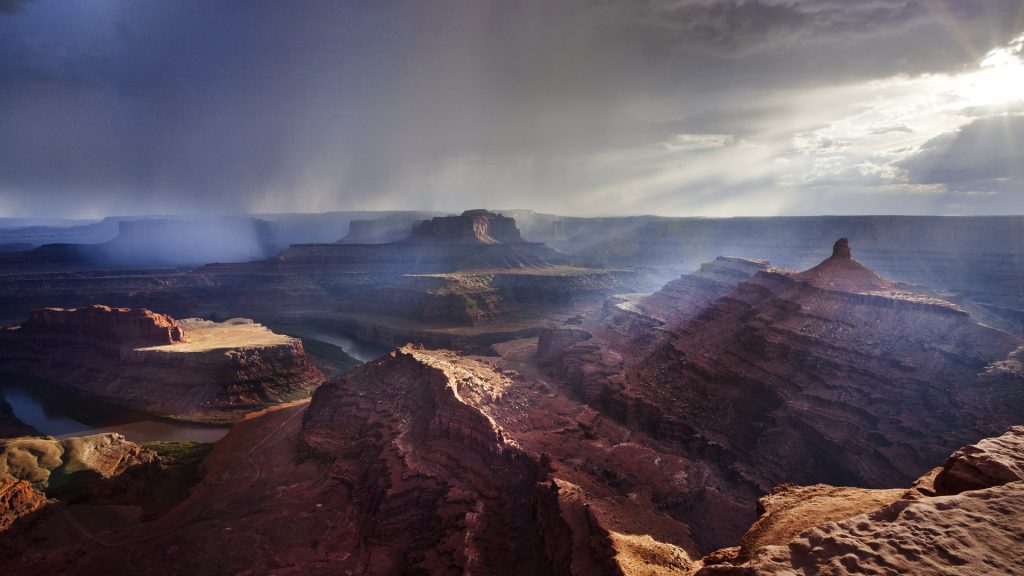 Storm at Dead Horse Point State Park, Utah, USA