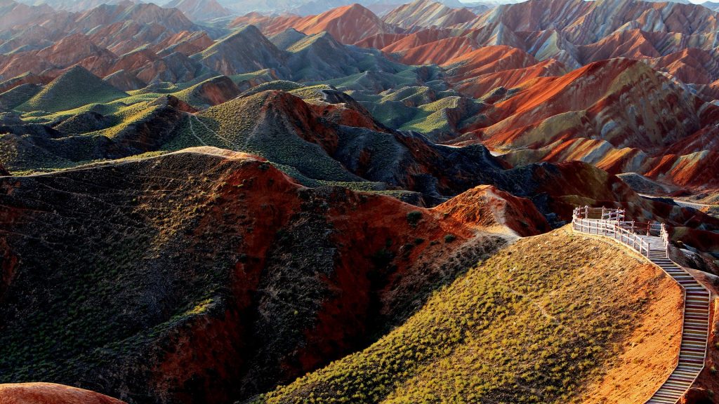 Colorful Zhangye Danxia Landform in Gansu, China
