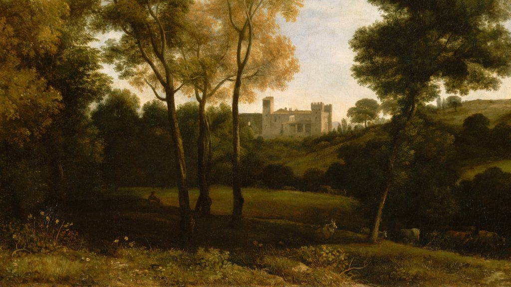 View of La Crescenza, painting by Claude Lorrain