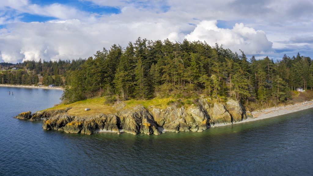 Lover's Bluff on Lummi Island, Whatcom County, Washington state, USA