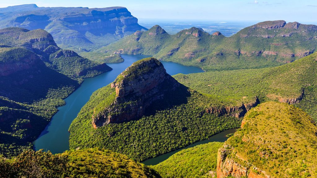 Blyde River Canyon and The Three Rondavels (Three Sisters) in Mpumalanga, South Africa