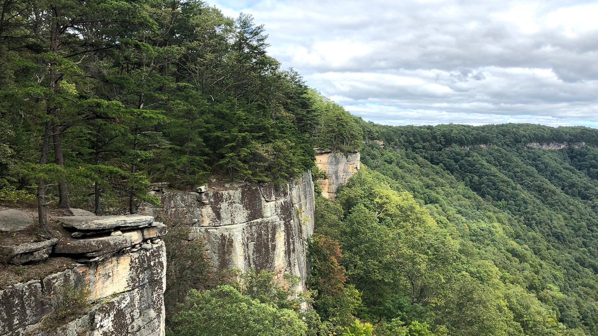 Endless Wall Trail in New River Gorge national park, Lansing, West ...