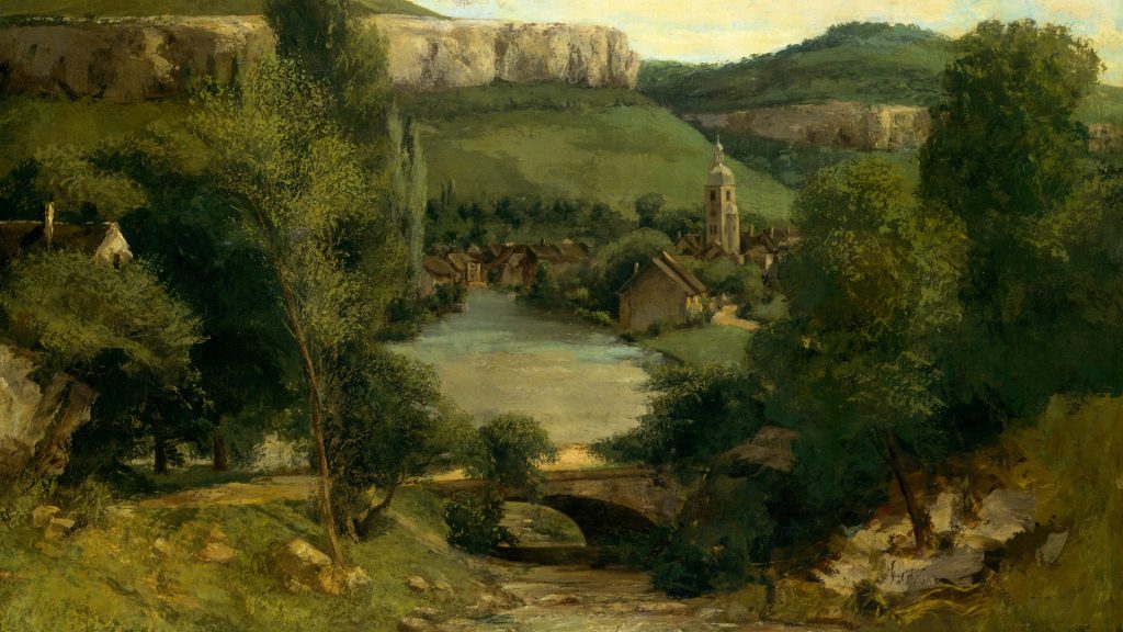 View of Ornans, painting by Gustave Courbet