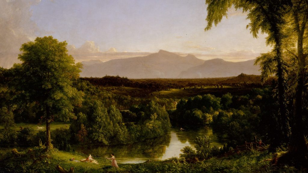 View on the Catskill - Early Autumn, painting by Thomas Cole, 1836-37