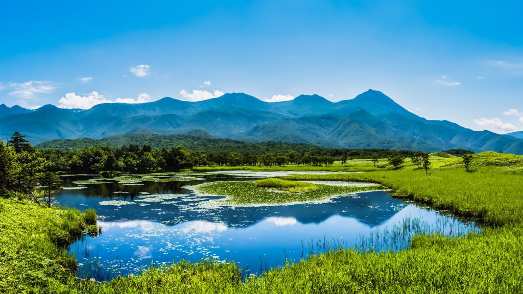 Shiretoko National Park on the Shiretoko Peninsula in eastern Hokkaido, Japan