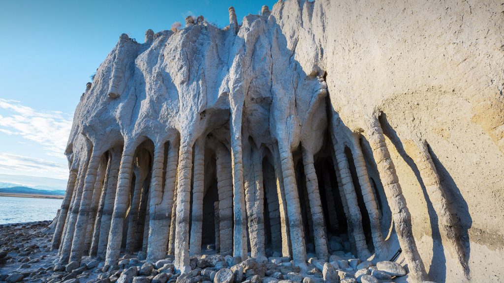 Unusual natural landscapes - The Crowley Lake Columns in California, USA