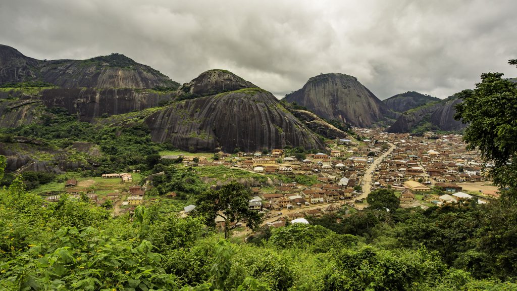Hills landscape around Idanre, near Akure, Ondo State, Nigeria