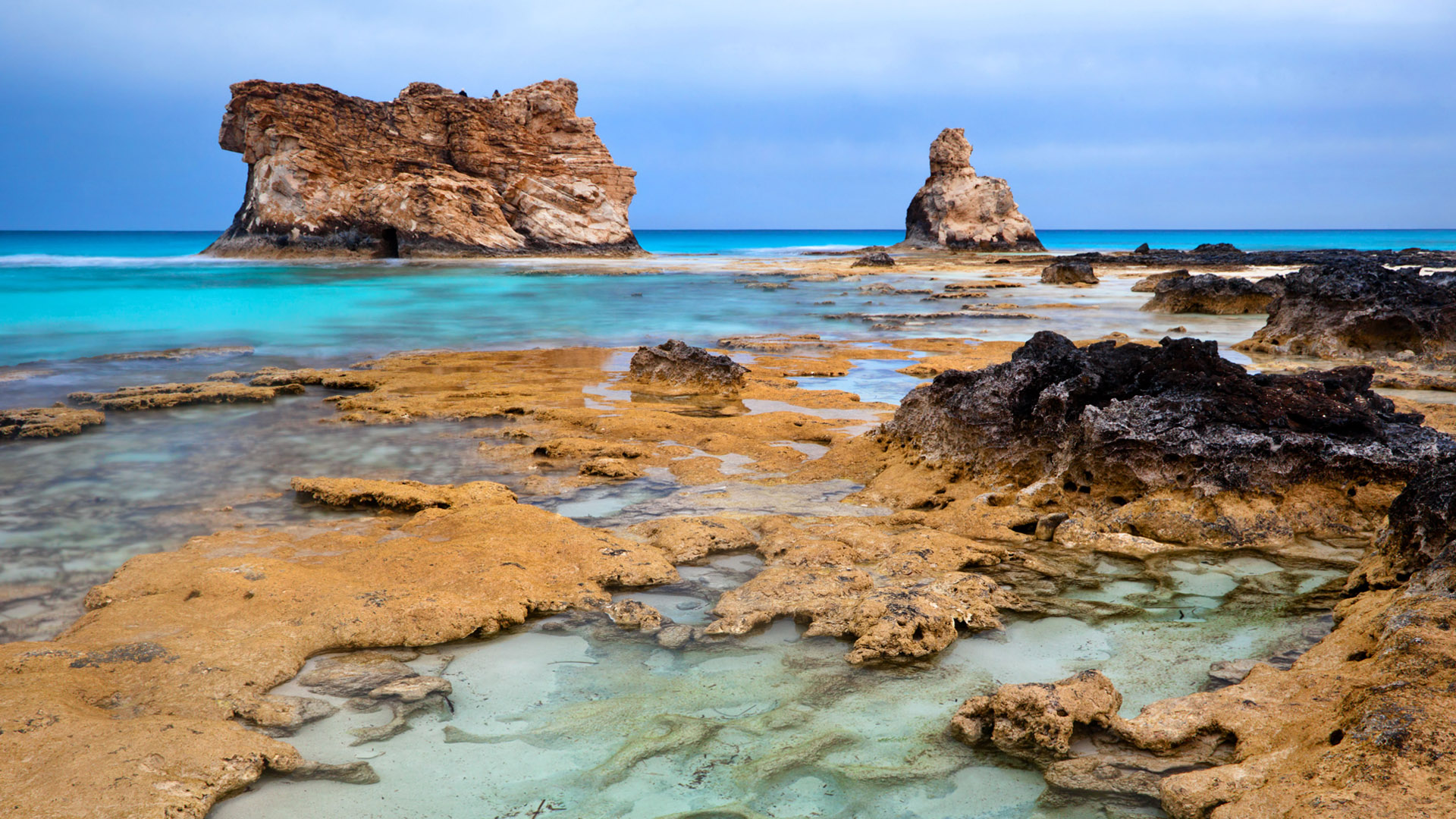 View Of Sea Landscape And Cleopatra s Beach Rocks Near Marsa Matruh In 