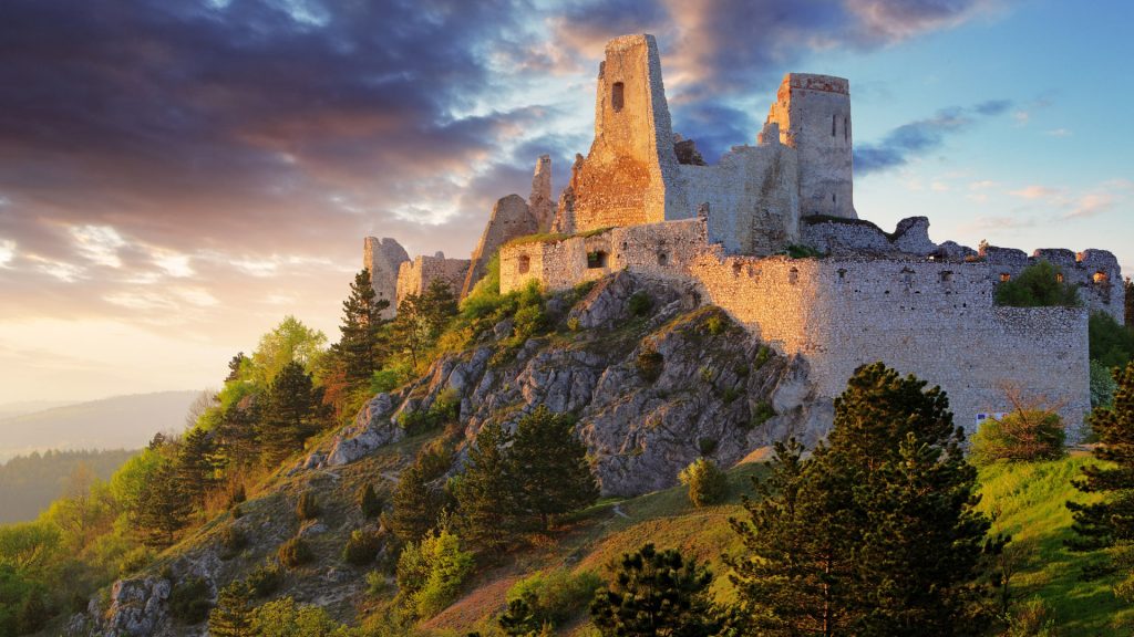 Ruin of Čachtice Castle in Slovakia