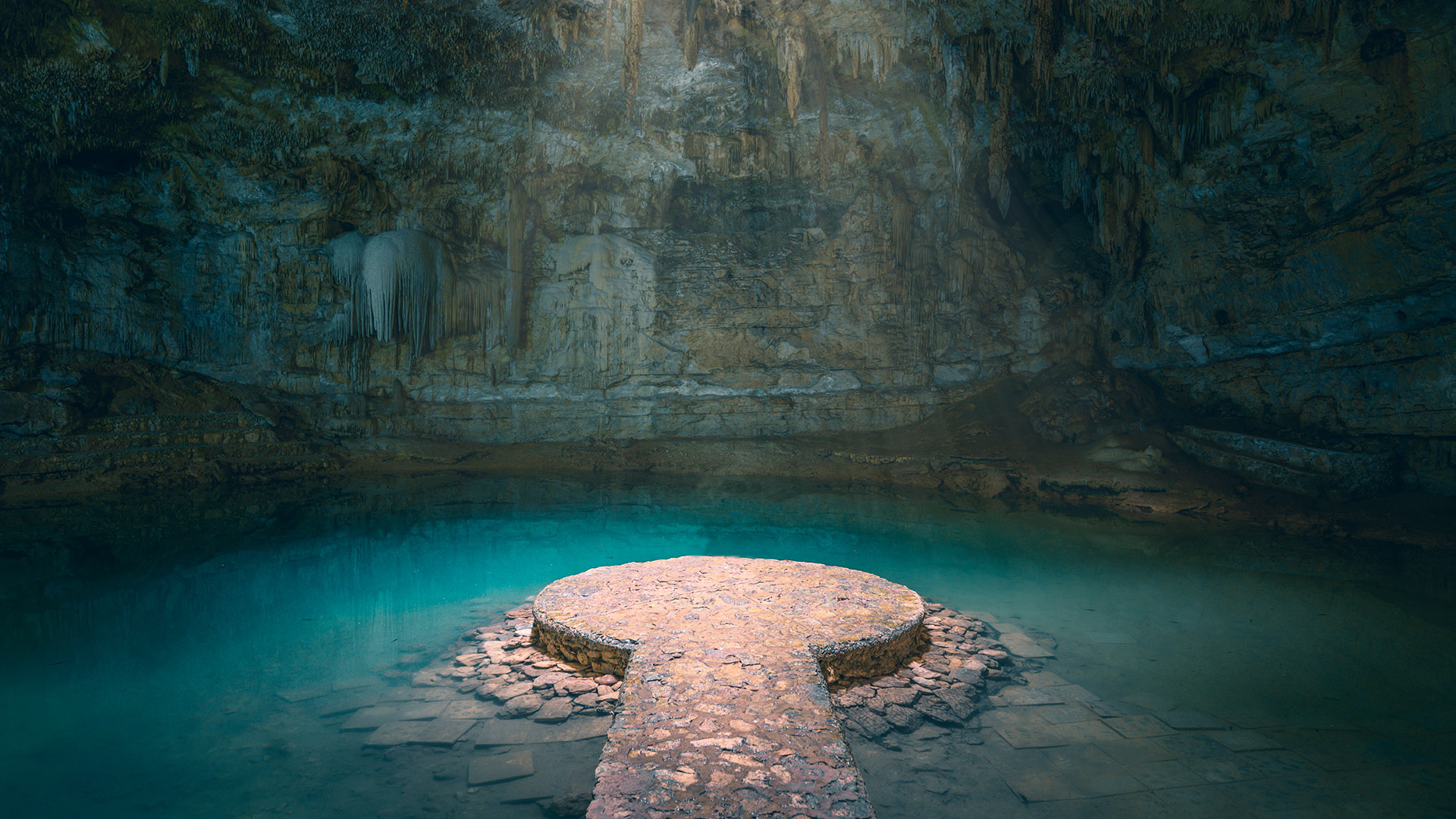 Cenote Suytun At Valladolid Yucat n Peninsula Mexico Windows