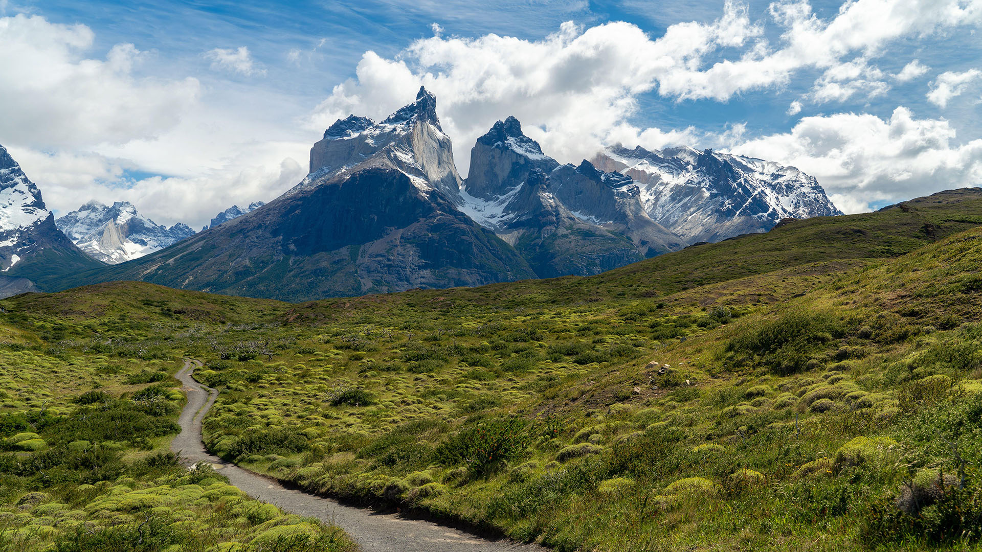 Paine Horns Massif Cuernos Del Paine In Torres Del Paine National 