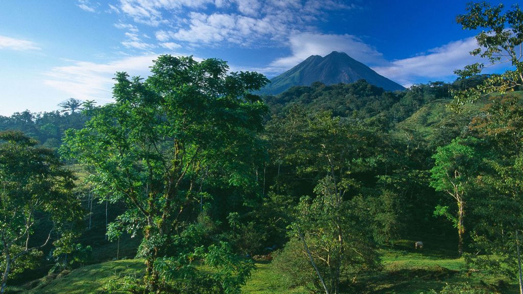 Arenal Volcano National Park in northern Costa Rica