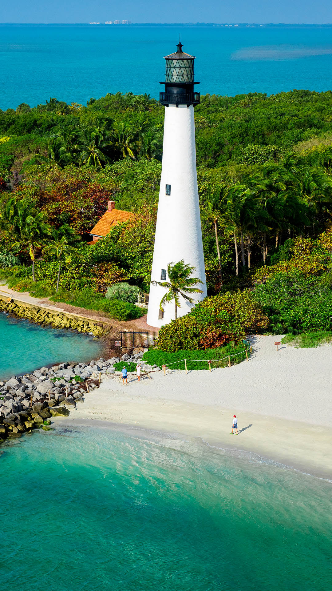 Lighthouse In Bill Baggs Cape Florida State Park Key Biscayne Florida 