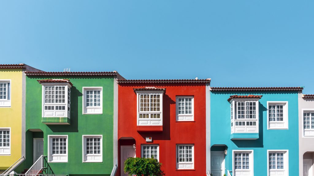 Colorful houses in La Orotava, Tenerife, Spain